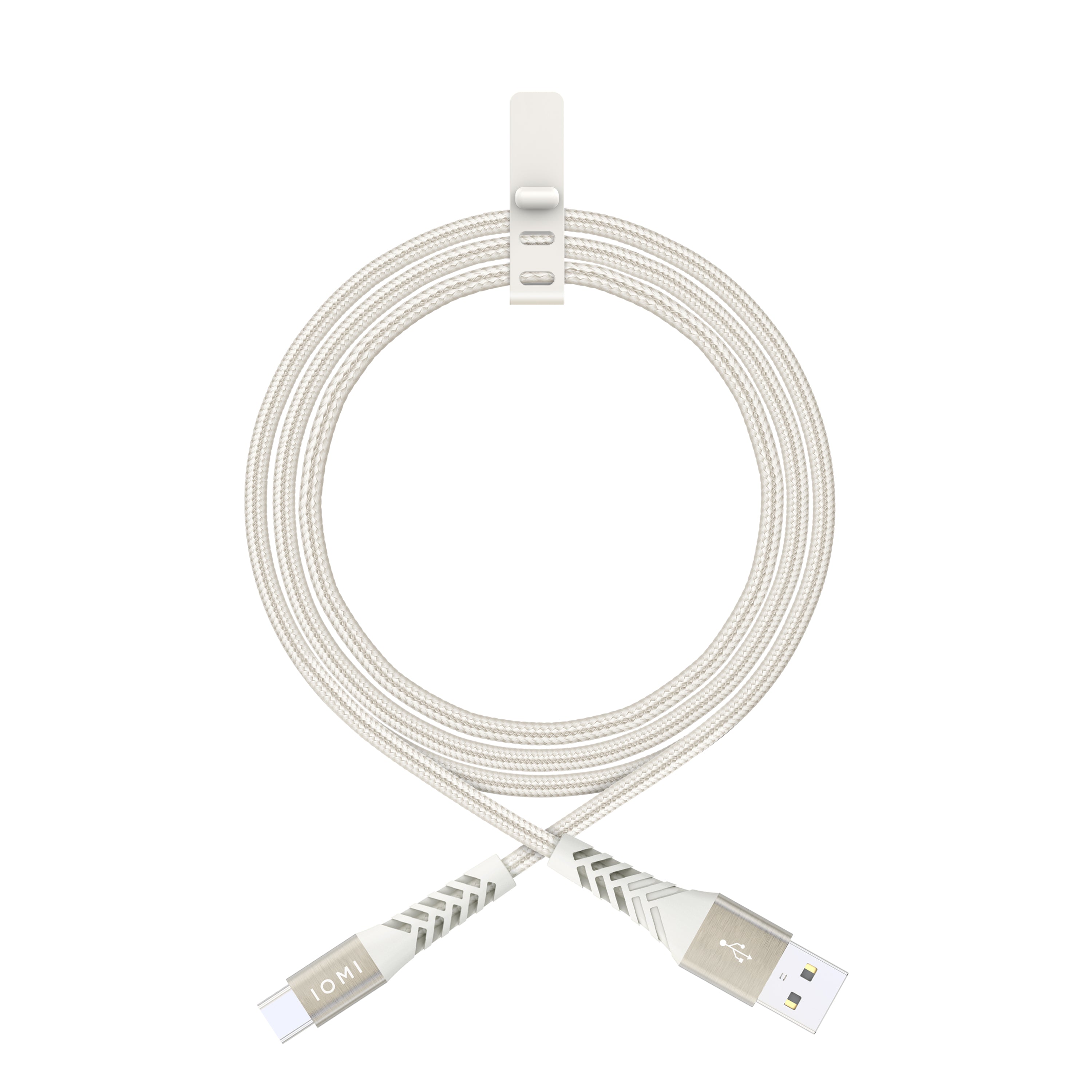 Weißes Typ C Daten- & Ladekabel 